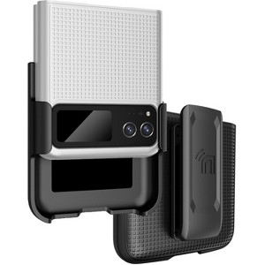 Nakedcellphone Combo for Motorola RAZR 2023 (aka RAZR 40) - Slim Case and Belt Clip Holster - 1 of 4
