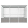 vidaXL Bird Cage Anthracite Galvanized Steel Large Bird Cage - Anthracite 43.7" x 42.1" x 83.3" - 2 of 4