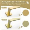 5 Piece Brushed Light Gold Towel Bar Set Bathroom Hardware Set, Square Towel Holder Set SUS304 Stainless Steel Towel Rack Set,Wall-Mounted 23.6 in - 2 of 4
