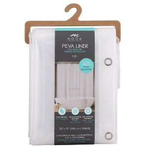 Moda at Home 2pc Coronet Peva Hotel Shower Curtain Liner Clear - 1 of 4