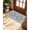 Washable Area Rug for Living Room, Bedroom, Dining, Vintage, Non-Slip, Stain-Resistant - 3 of 4