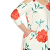Plus Size Floral Printed Cold Shoulder Tunic - 4 of 4