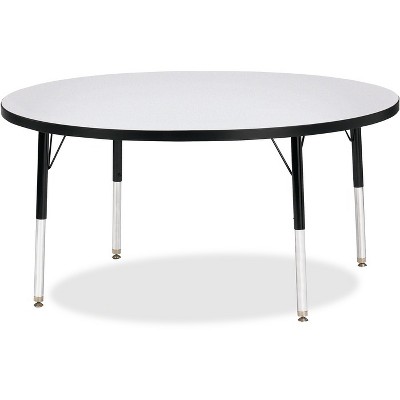 Jonti-Craft Berries Elementary Height Color Edge Round Table (48 x 48) in Black