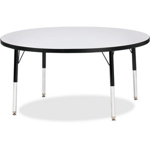 Jonti-Craft Berries Elementary Height Color Edge Round Table (48 x 48) in Black - 1 of 2