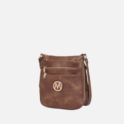 MKF Collection Salome Shoulder Crossbody Women’s Handbag Expandable Multi-Compartment Vegan Leather by Mia K