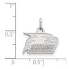 Black Bow Jewelry 14k White Gold Georgia Southern Eagles NCAA Extra Small Pendant - 2 of 3