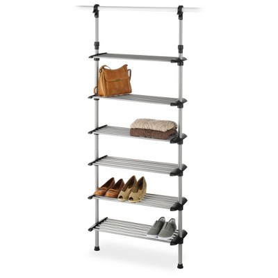 metal shoe racks for closets