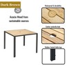 Hrinhom 5 Pieces Patio Dining Table And Chairs Set,Outdoor Rattan Furniture Set - 4 of 4