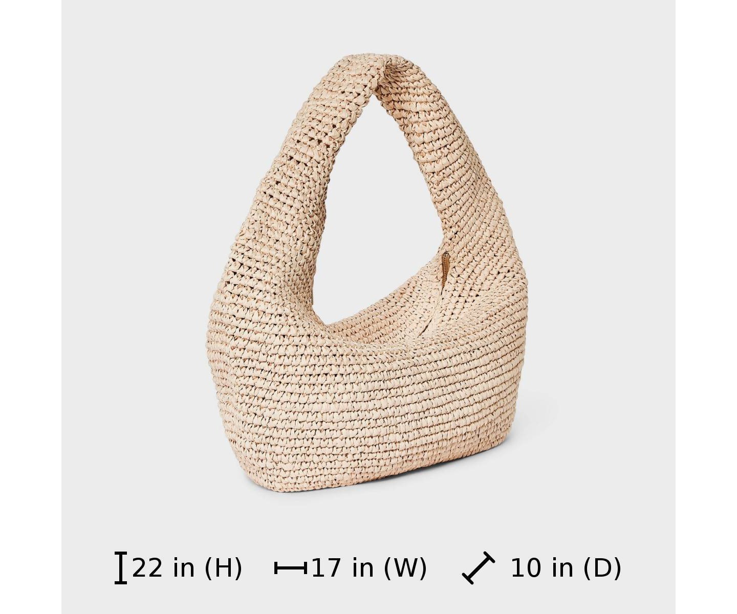 Сумка Universal Thread Straw Crescent XL Tote Handbag — фото 6
