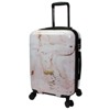 World Traveler Dejuno Pink Marble 3-Piece Expandable Spinner Luggage Set - image 2 of 4