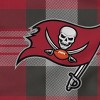 NFL Tampa Bay Buccaneers Plaid Steel Royal Plush Faux Shearling Blanket - 2 of 3