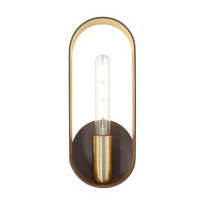 Livex Lighting Rave 1 - Light Wall Light in  Bronze/Antique Brass - 1 of 2