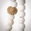 72" & 24" Tassel & Wood Bead Garland - Set of 2  White - 2 of 4