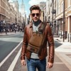 Unique Bargains PU Leather Water Resistant Adjustable Strap basic-multipurpose-backpacks 10.2" x 12.6" - 2 of 4