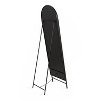 Kate and Laurel Gabrill Arch Metal Freestanding Mirror, 18x58, Black - 4 of 4