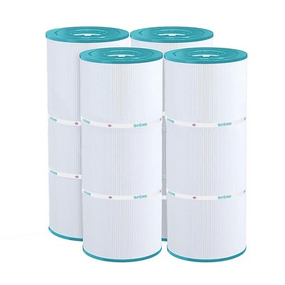 Hurricane 4 Pack HF56SV-04 Advanced Pool and Spa Filter Cartridge Replacement for PA56L, Hayward SwimClearC2030, CX481XREPAK4