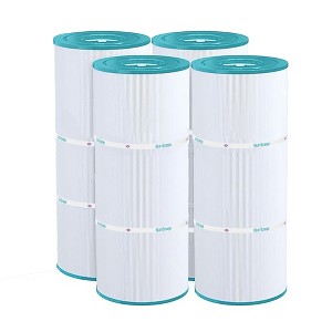 Hurricane 4 Pack HF56SV-04 Advanced Pool and Spa Filter Cartridge Replacement for PA56L, Hayward SwimClearC2030, CX481XREPAK4 - 1 of 4