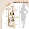 Cat Tree, Cat Tower for Indoor Cats, Multi-Level Cat Tower with 2 Roomy Condo - 4 of 4