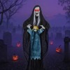 Costway Halloween Decoration 6’11” Sound-Activated Witch Holding Ghost Girl Spooky Sound - 4 of 4