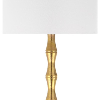 Aurelia Antique Gold Adjustable Floor Lamp with Off-White Shade