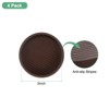 Unique Bargains Round Rubber Anti Slide Furniture Coasters Cups Floor Protector 4 Pcs - 2 of 4