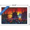Trends International Danny Flynn - Red Jungle Framed Wall Poster Prints - 3 of 4