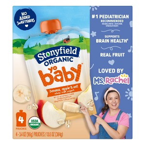 Stonyfield Organic YoBaby Whole Milk Yogurt - 4ct/3.4oz Pouches - 1 of 4