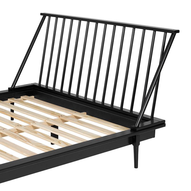 Boho Solid Wood Spindle Platform Bed - Saracina Home, 4 of 26
