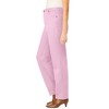 Woman Within Petite Perfect Relaxed All-Cotton Denim Five-Pocket Jeans - 4 of 4