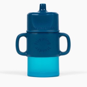 Flipping Holder Travel with Sip Top - squeeze proof food pouch holder, flips to juice box holder, plus handles and spill-proof sip top - 1 of 4
