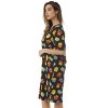 Just Love Womens Nightgown - Short Sleeve Henley Oversized Sleepwear Gown - 2 of 3