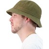 Market & Layne White Bucket Hat for Men, Women, and Teens, Adult Packable Bucket Hats for Beach Sun Summer Travel - 2 of 3