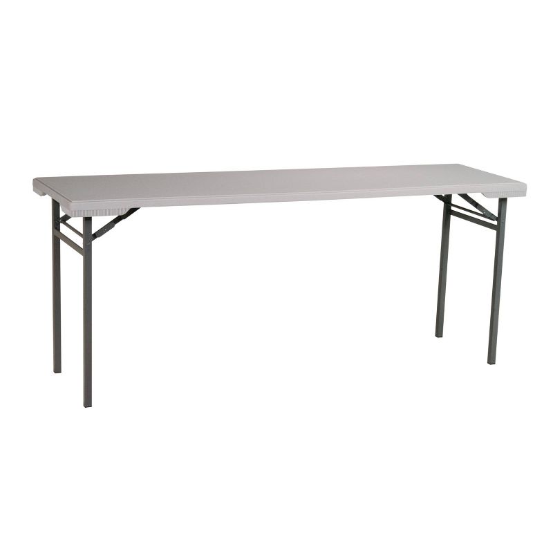 Light Gray Resin Multi Purpose Folding Training Table