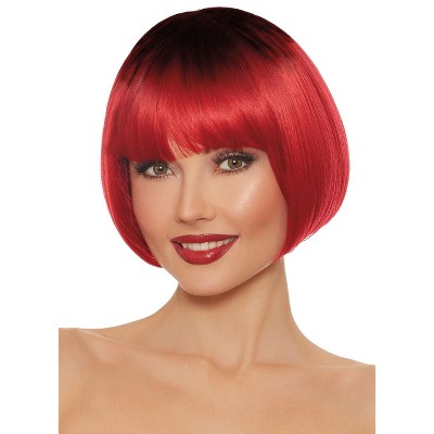 short red wig