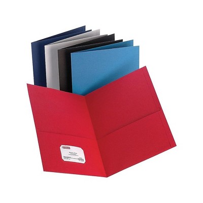 Staples 2-Pocket Folder Assorted Colors 13366