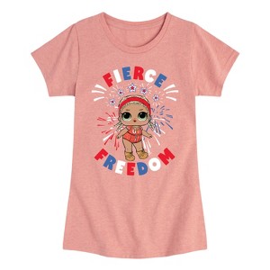 Girls' - LOL Surprise! - 4th of July Fitted Short Sleeve Graphic T-Shirt - 1 of 4