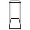 vidaXL Console Table Transparent Tempered Glass 39.4 x 13.8 x 29.5 in - 3 of 4