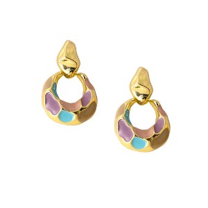 Women's The Amari Drop Earrings - Blush Pink:Sky Blue - 1 of 4