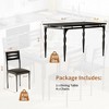 Dining Table Set for 4, 5 Piece Dining Table and Chairs Set of 4 - 2 of 4