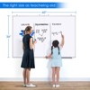 Maxtek Magnetic Dry Erase Board Aluminum Frame: Wall Mount Whiteboard for Office & Presentation - 2 of 4