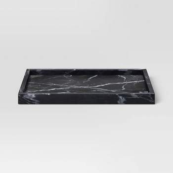 Marble Rectangle Tray Black - Threshold™