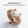 Fuzzwoof Alpaca Squeaky Plush Circle Dog Toy , Ultra-soft Fur with Built-in Ring Squeaker, Stuffedless Chew Toy , Interactive for All Breeds Sizes - 4 of 4
