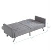 Kumasinova 74.8 Inch Sofa Bed,Convertible Folding Sofa Bed with Armrest,Loveseat Sleeper Couch for Living Room,Office,Apartment,Reading Room - 2 of 4