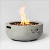 24" Propane Gas Fire Pit Bowl, 50000 BTU Round Steel Fire Pit for Outside Patio Deck Garden Backyard- Grey - 2 of 4