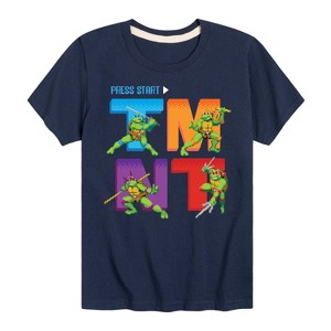 Boys' - Teenage Mutant Ninja Turtles - Press Start Grid Short Sleeve Graphic T-Shirt - 1 of 4