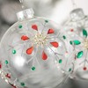 4.5"H Sullivans Jeweled Snowflake Ornament - Set of 2  Multicolored Christmas Ornaments - 2 of 2