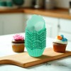 Unique Bargains Cupcake Liners Small Flower Shape Baking Cup Liners Greaseproof Paper 1.77"x1.97" 200 Pcs - 2 of 4