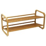 Honey Can Do 2 Tier Stackable Bamboo Shoe Shelf Target