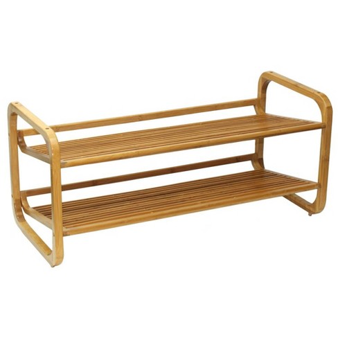 Oceanstar 2 Tier Bamboo Shoe Rack Target