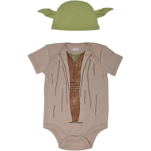 Star Wars The Child Short Sleeve Bodysuit Pants And Hat 3 Piece Outfit Set  Newborn To Infant : Target